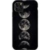 Celestial Witchy Moon Phases Aesthetic G Custodia per iPhone 11 Pro Max Sequenza di fasi lunari verticali grigie Celeste Lunare Art Boho