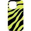 Zebra Animal Pattern Gifts Custodia per iPhone 14 Pro Max Giallo Verde Nero Zebra Animal Print Pattern