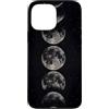 Celestial Witchy Moon Phases Aesthetic G Custodia per iPhone 13 Pro Max Sequenza di fasi lunari verticali grigie Celeste Lunare Art Boho