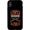 Jazz Band Bassoon Player Merch With Retr Custodia per iPhone X/XS Non suono sempre fagotto Oh Aspetta Sì lo faccio