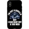 I'm Not A Gorilla But I Can Beat Off A 1 Custodia per iPhone X/XS Non sono un gorilla ma posso battere un 100 Citazioni divertenti per uomini