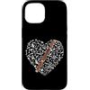 Jazz Band Bassoon Player Merch With Retr Custodia per iPhone 15 Fagotto Cuore Fagotto Musicista Band Musica San Valentino