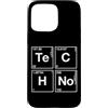 Techno Music Apparel Custodia per iPhone 15 Pro Max Techno Music Periodic Chemical Elements