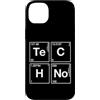 Techno Music Apparel Custodia per iPhone 14 Plus Techno Music Periodic Chemical Elements