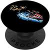Broken Skeleton Sports Funny Athlete Bon Jetski Jetskiing Sport estremi Halloween Injury Humor PopSockets PopGrip Adesivo