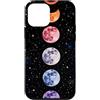 Celestial Witchy Moon Phases Aesthetic G Custodia per iPhone 12 mini Colorato Verticale Sequenza di Fase Lunare Celeste Arte