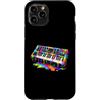 Synthesizer Electronic Music Lover Gifts Custodia per iPhone 11 Pro Sintetizzatore Dripping Paint Music Lover