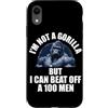 I'm Not A Gorilla But I Can Beat Off A 1 Custodia per iPhone XR Non sono un gorilla ma posso battere un 100 Citazioni divertenti per uomini