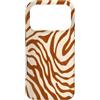 Zebra Animal Pattern Gifts Custodia per iPhone 17 Pro Arancione Beige Zebra Animal Print Pattern