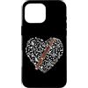 Jazz Band Bassoon Player Merch With Retr Custodia per iPhone 16 Pro Max Fagotto Cuore Fagotto Musicista Band Musica San Valentino
