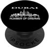 GPS Coodinates and Skyline of your City Dubai Skyline GPS coordinate Capitale VAE Vacanze PopSockets PopGrip Adesivo