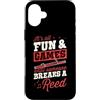 Jazz Band Bassoon Player Merch With Retr Custodia per iPhone 16 Plus È tutto divertimento e giochi finché qualcuno non rompe un fagotto di ance