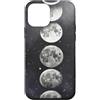 Celestial Witchy Moon Phases Aesthetic G Custodia per iPhone 12 mini Sequenza di fasi lunari verticali grigie Celeste Lunare Art Boho