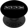 Techno music Apparel Techno music Periodic chemical elements PopSockets PopGrip Adesivo