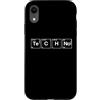 Techno music Apparel Custodia per iPhone XR Techno music Periodic chemical elements