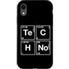 Techno Music Apparel Custodia per iPhone XR Techno Music Periodic Chemical Elements