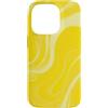 Flowing Swirl Gifts Custodia per iPhone 14 Pro Turbinio di flusso giallo
