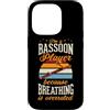 Jazz Band Bassoon Player Merch With Retr Custodia per iPhone 14 Pro Sono un suonatore di fagotto perché la respirazione è sopravvalutata