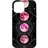 Celestial Witchy Moon Phases Aesthetic G Custodia per iPhone 12 Pro Max Rosa Verticale Sequenza di fasi lunari Celeste Lunare Art Boho