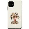Glam Gobbler Humor Custodia per iPhone 11 Divertente Glam Turchia Occhiali Da Sole Ringraziamento Atteggiamento Vacanze