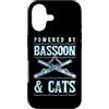 Jazz Band Bassoon Player Merch With Retr Custodia per iPhone 17 Alimentato da Fagotto E Gatti