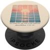 Christian Bible Verse Painting Style Sun Le sue misericordie sono nuove ogni mattina Lamentazioni 3:22-23 Mare PopSockets PopGrip Adesivo