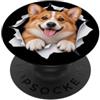 4CorgiLovers Divertente Pembroke Gallese Corgi Sbirciando Carino Amante Del Cane Mamma Papà PopSockets PopGrip Adesivo