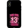 Funny Family Christmas Pajama Apparel Custodia per iPhone X/XS Questa ragazza è ora 13 anni ufficiale adolescente ragazza 13 ° compleanno