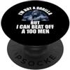 I'm Not A Gorilla But I Can Beat Off A 1 Non sono un gorilla ma posso battere un 100 Citazioni divertenti per uomini PopSockets PopGrip Adesivo