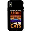 Jazz Band Bassoon Player Merch With Retr Custodia per iPhone X/XS I Never Practice Fagotto Alone I Have My Cats Funny