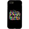 80s 90s Retro Boombox Music Nostalgia Er Custodia per iPhone SE (2020) / 7/8 Retro Boombox - Vernice gocciolante per amanti della musica vintage anni '90 e '80