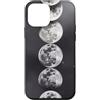 Celestial Witchy Moon Phases Aesthetic G Custodia per iPhone 12 mini Sequenza di fasi lunari verticali grigie Celeste Lunare Art Boho