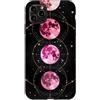 Celestial Witchy Moon Phases Aesthetic G Custodia per iPhone 11 Pro Max Rosa Verticale Sequenza di fasi lunari Celeste Lunare Art Boho
