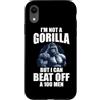 I'm Not A Gorilla But I Can Beat Off A 1 Custodia per iPhone XR Non sono un gorilla ma posso battere un 100 Citazioni divertenti per uomini
