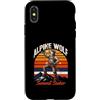 Mountain Climber Seeker Hiking Custodia per iPhone X/XS Summit Seeker Alpinista Escursionismo