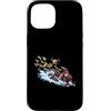 Broken Skeleton Sports Funny Athlete Bon Custodia per iPhone 15 Motoslitta Snowmobiling Snow Machine Halloween Injury Humor