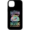 Jazz Band Bassoon Player Merch With Retr Custodia per iPhone 14 Plus Sono un suonatore di fagotto perché la respirazione è sopravvalutata