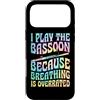 Jazz Band Bassoon Player Merch With Retr Custodia per iPhone 17 Pro Max Suono il fagotto perché la respirazione è sopravvalutata