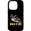 Broken Skeleton Sports Funny Athlete Bon Custodia per iPhone 14 Pro Motoslitta Snowmobiling Snow Machine Halloween Injury Humor