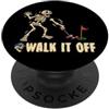 Broken Skeleton Sports Funny Athlete Bon Minigolf Miniatura Golf Golf Golfing Halloween Injury PopSockets PopGrip Adesivo