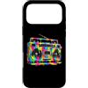 80s 90s Retro Boombox Music Nostalgia Er Custodia per iPhone 17 Pro Max Retro Boombox - Vernice gocciolante per amanti della musica vintage anni '90 e '80