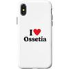 I love Travel to Ossetia Custodia per iPhone X/XS Amo l'Ossezia