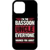 Jazz Band Bassoon Player Merch With Retr Custodia per iPhone 12 Pro Max Io sono il fagotto zio Tutti ti hanno avvertito