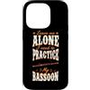 Jazz Band Bassoon Player Merch With Retr Custodia per iPhone 14 Pro Lasciami in pace Ho bisogno di praticare il mio fagotto