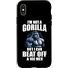 I'm Not A Gorilla But I Can Beat Off A 1 Custodia per iPhone X/XS Non sono un gorilla ma posso battere un 100 Citazioni divertenti per uomini