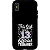 Funny Family Christmas Pajama Apparel Custodia per iPhone X/XS Questa ragazza è ora 13 anni ufficiale adolescente ragazza 13 ° compleanno