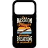 Jazz Band Bassoon Player Merch With Retr Custodia per iPhone 17 Pro Sono un suonatore di fagotto perché la respirazione è sopravvalutata