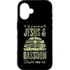 Jazz Band Bassoon Player Merch With Retr Custodia per iPhone 16 Se Coinvolge Gesù E Fagotto Contami
