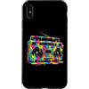 80s 90s Retro Boombox Music Nostalgia Er Custodia per iPhone XS Max Retro Boombox - Vernice gocciolante per amanti della musica vintage anni '90 e '80