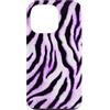 Zebra Animal Pattern Gifts Custodia per iPhone 13 Pro Viola Nero Scuro Rosa Zebra Animal Print Pattern